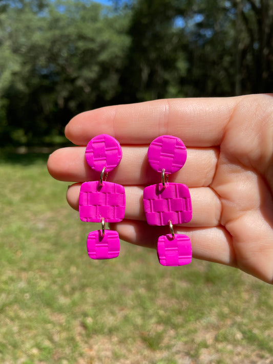 The Rattan Dangles: Pink